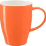 Mok Paula | Beenderporselein | Tweekleurig, oranje