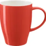 Mok Paula | Beenderporselein | Tweekleurig, rood