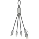 BrandCharger oplaadkabel Trident 2 | 3-in-1 - Hidalgo-werbeartikel BrandCharger oplaadkabel Trident 2 | 3-in-1
