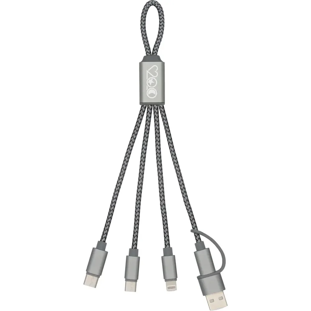 BrandCharger oplaadkabel Trident 2 | 3-in-1 productfoto 2 - Hidalgo-werbeartikel BrandCharger oplaadkabel Trident 2 | 3-in-1 — productfoto 2