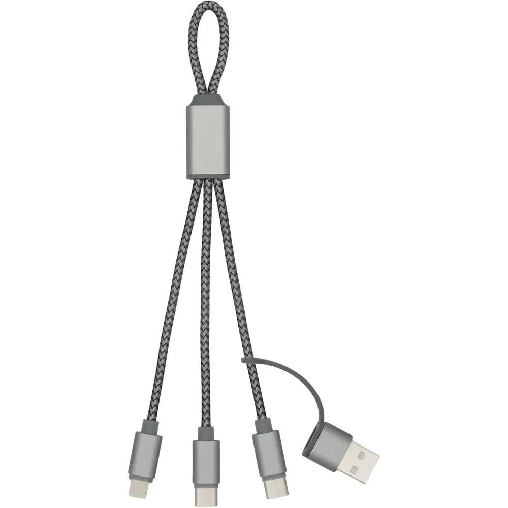 BrandCharger oplaadkabel Trident 2 | 3-in-1 productfoto 4 - Hidalgo-werbeartikel BrandCharger oplaadkabel Trident 2 | 3-in-1 — productfoto 4