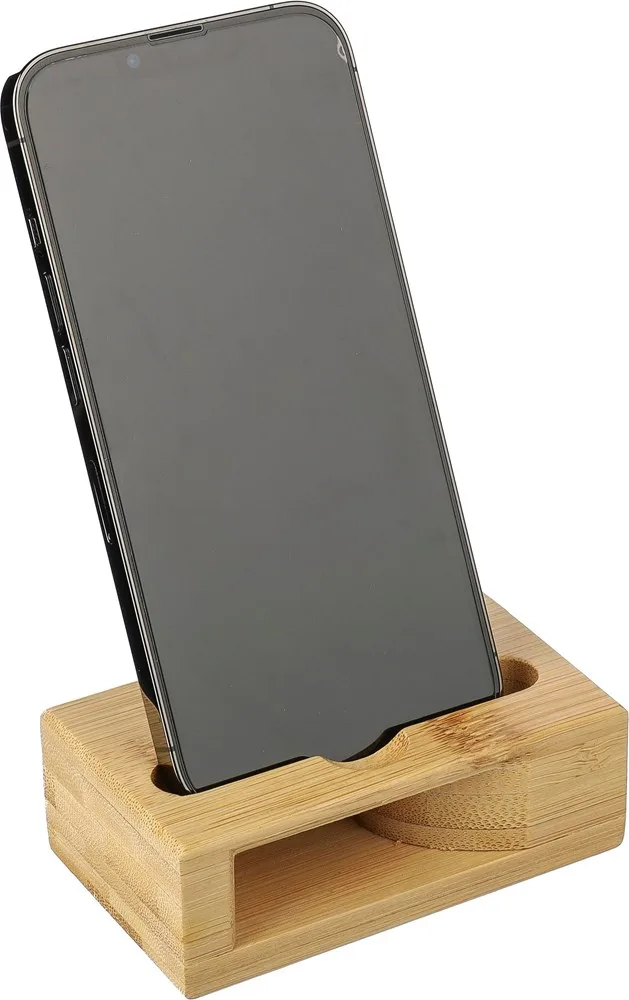 Telefoonstandaard | Bamboe | Geluidsamplificator productfoto 6 - Hidalgo-werbeartikel Telefoonstandaard | Bamboe | Geluidsamplificator — productfoto 6