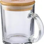 Drinkbeker Ashley | Gerecycled glas | Bamboe deksel | 300 ml — productfoto 3