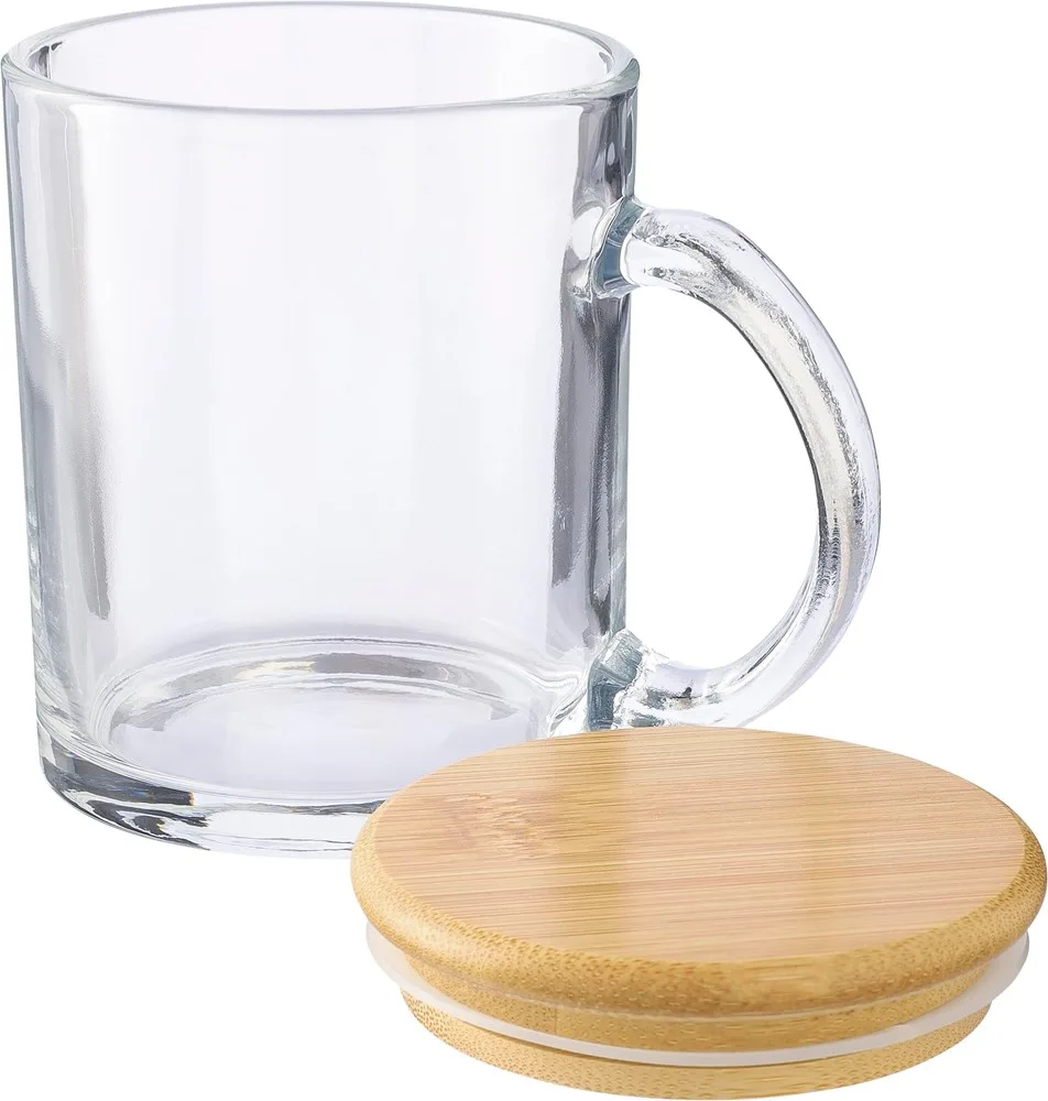 Drinkbeker Ashley | Gerecycled glas | Bamboe deksel | 300 ml productfoto 6 - Hidalgo-werbeartikel Drinkbeker Ashley | Gerecycled glas | Bamboe deksel | 300 ml — productfoto 6