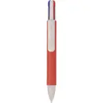 Balpen Deborah | Gerecycled karton en tarwestro | 4 kleuren, rood