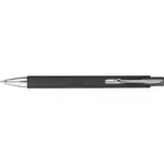 Balpen Debra | Gerecycled | Chromen details, zwart