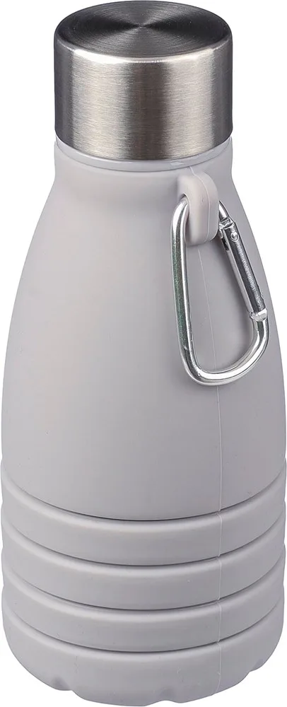 Opvouwbare fles Erin | 550 ml grijs - Bidons & Shakers Opvouwbare fles Erin | 550 ml, grijs
