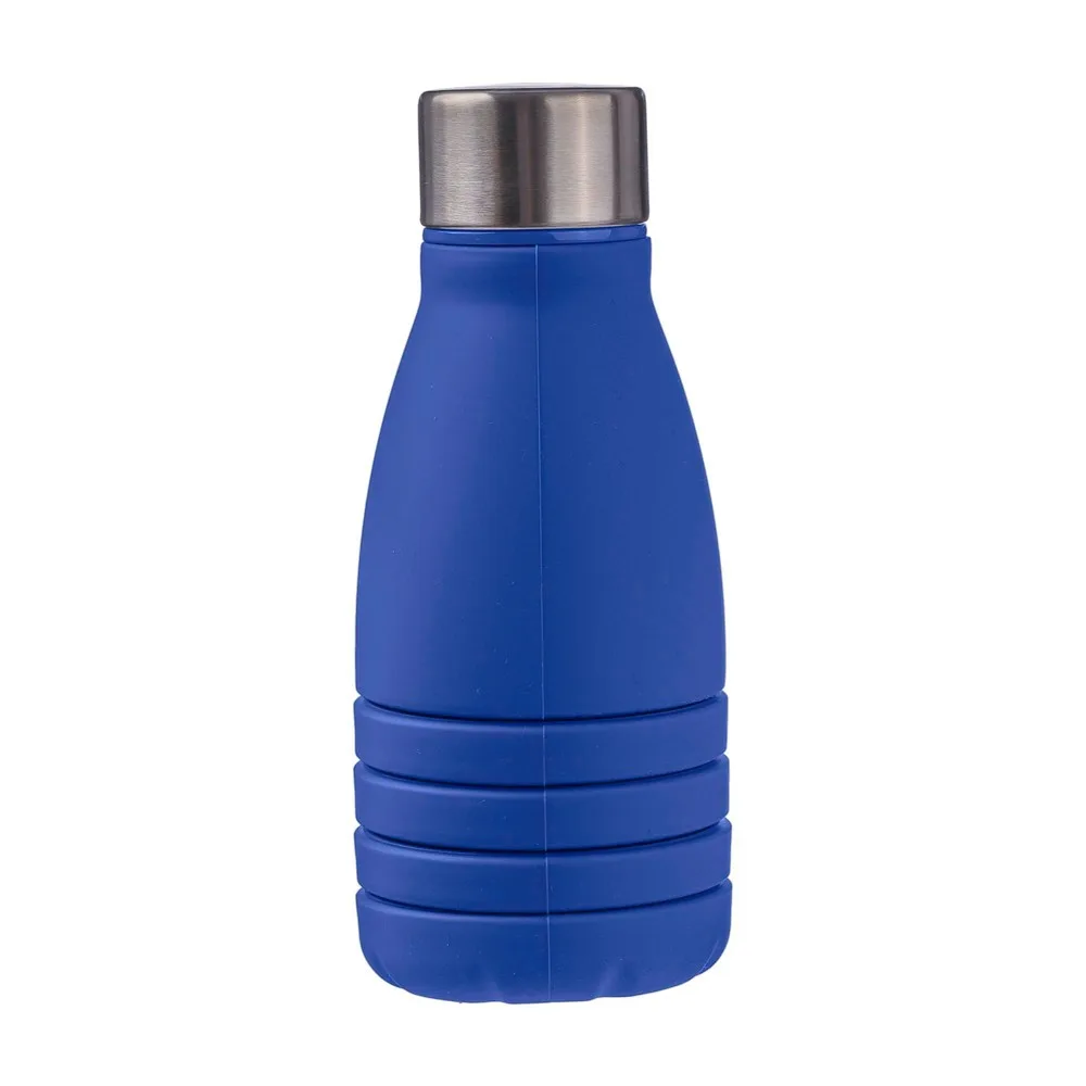 Opvouwbare fles Erin | 550 ml kobaltblauw productfoto 2 - Bidons & Shakers Opvouwbare fles Erin | 550 ml, kobaltblauw — productfoto 2