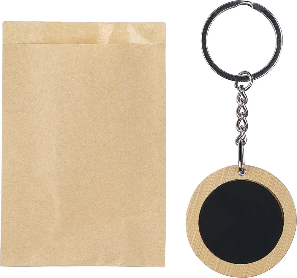 Sleutelhanger Gene | Bamboe | Rond productfoto 5 - Hidalgo-werbeartikel Sleutelhanger Gene | Bamboe | Rond — productfoto 5
