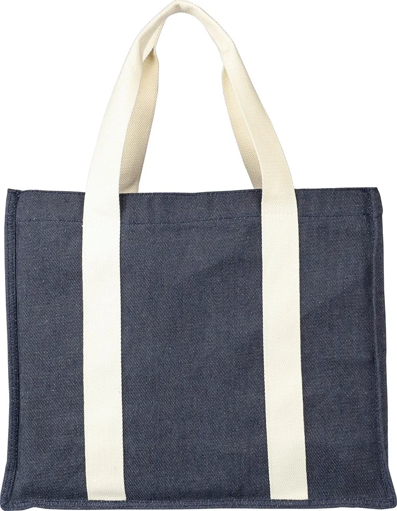 Shopper Gretchen | Denim | 19 l productfoto 2 - Katoenendraagtassen Shopper Gretchen | Denim | 19 l — productfoto 2