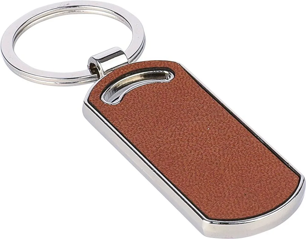 Sleutelhanger Jill | Gerecycled | Leer | Ovaal