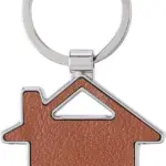 Sleutelhanger Jim | Gerecycled | Leer | Huisje