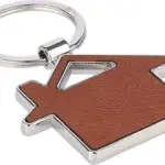 Sleutelhanger Jim | Gerecycled | Leer | Huisje — productfoto 4