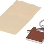 Sleutelhanger Jim | Gerecycled | Leer | Huisje — productfoto 6