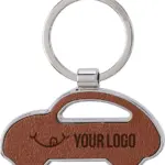 Sleutelhanger Joan | Gerecycled | Leer | Auto — productfoto 3