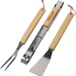 Barbecueset Kaitlyn | Rvs | 3 st | Houten handvatten — productfoto 4