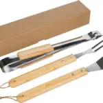Barbecueset Kaitlyn | Rvs | 3 st | Houten handvatten — productfoto 5