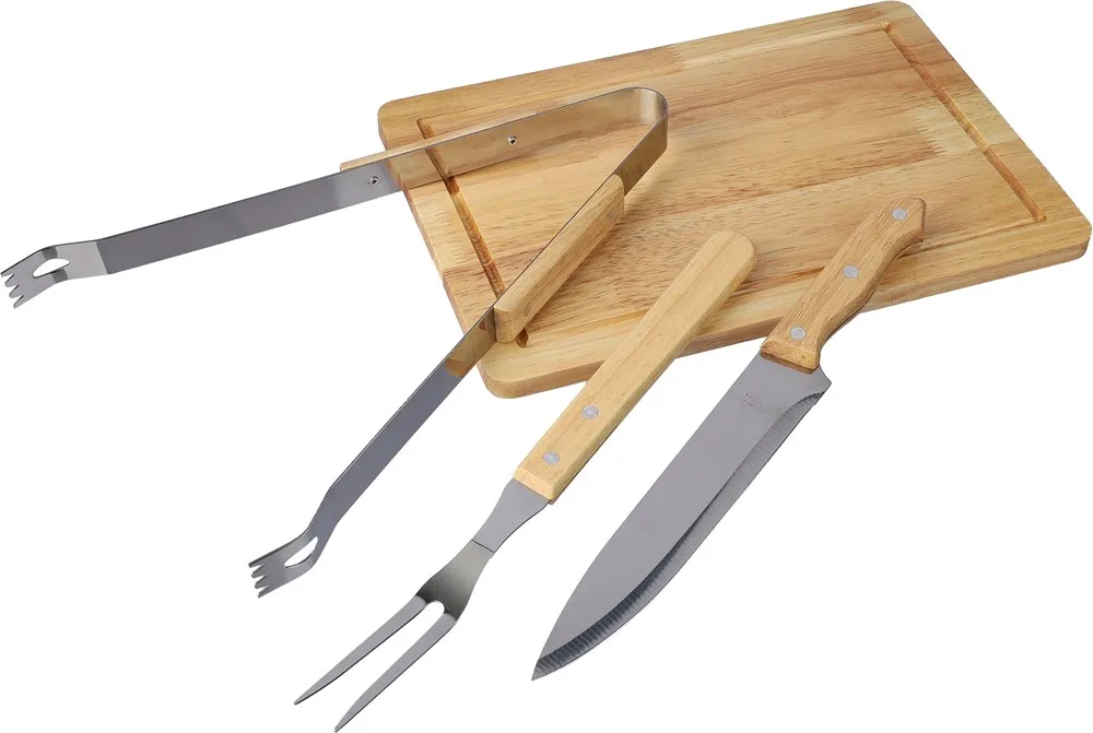 Barbecueset Kathleen | Rvs | 4 st | Polyester hoes productfoto 6 - Hidalgo-werbeartikel Barbecueset Kathleen | Rvs | 4 st | Polyester hoes — productfoto 6