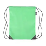 Rugzak met trekkoord Enrique | Gerecycled | 5 l, lichtgroen — productfoto 11