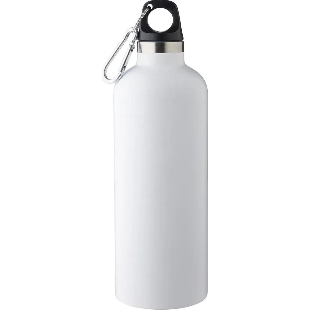 Fles Lysandra | Gerecycled rvs | 500 ml | 12h koud 8h warm wit - Hidalgo-werbeartikel Fles Lysandra | Gerecycled rvs | 500 ml | 12h koud, 8h warm, wit