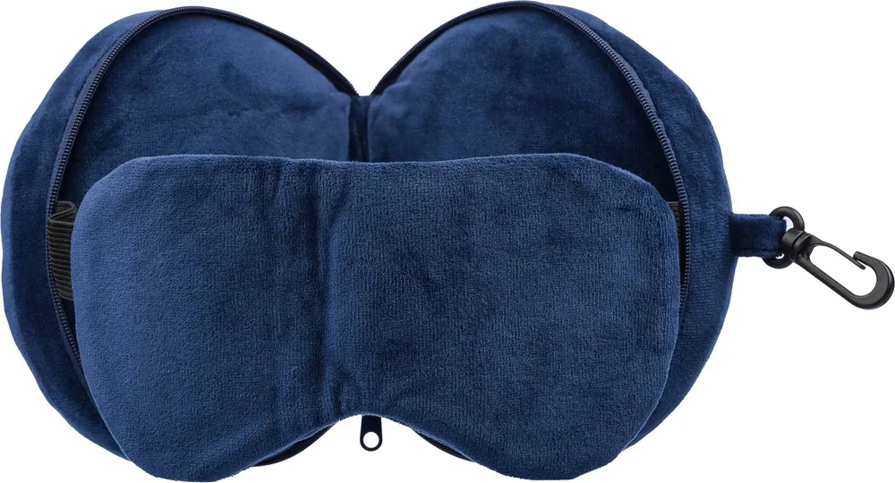 Reiskussen Leontine | 2-in-1 met slaapmasker productfoto 3 - Hidalgo-werbeartikel Reiskussen Leontine | 2-in-1 met slaapmasker — productfoto 3