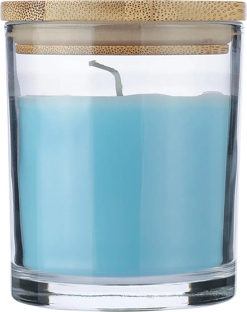 Kaars Riven | Glas met bamboe deksel productfoto 2 - Hidalgo Kaars Riven | Glas met bamboe deksel — productfoto 2