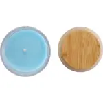 Kaars Riven | Glas met bamboe deksel — productfoto 3