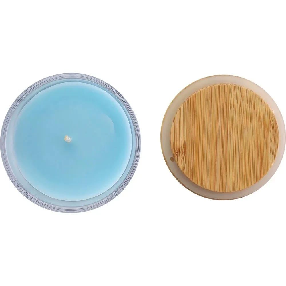 Kaars Riven | Glas met bamboe deksel productfoto 3 - Hidalgo Kaars Riven | Glas met bamboe deksel — productfoto 3