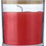 Kaars Riven | Glas met bamboe deksel rood - Hidalgo Kaars Riven | Glas met bamboe deksel, rood
