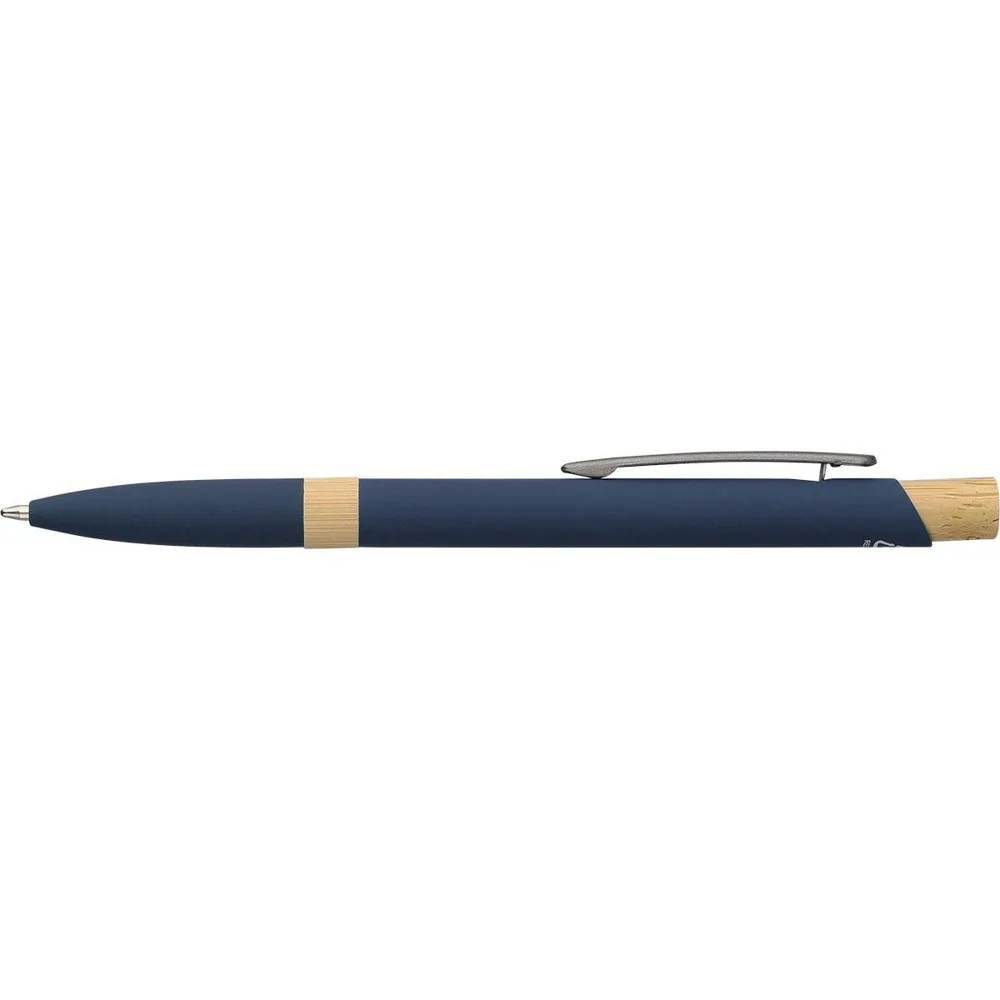 Balpen Calandra | Gerecycled | Bamboe blauw - Hidalgo-werbeartikel Balpen Calandra | Gerecycled | Bamboe, blauw