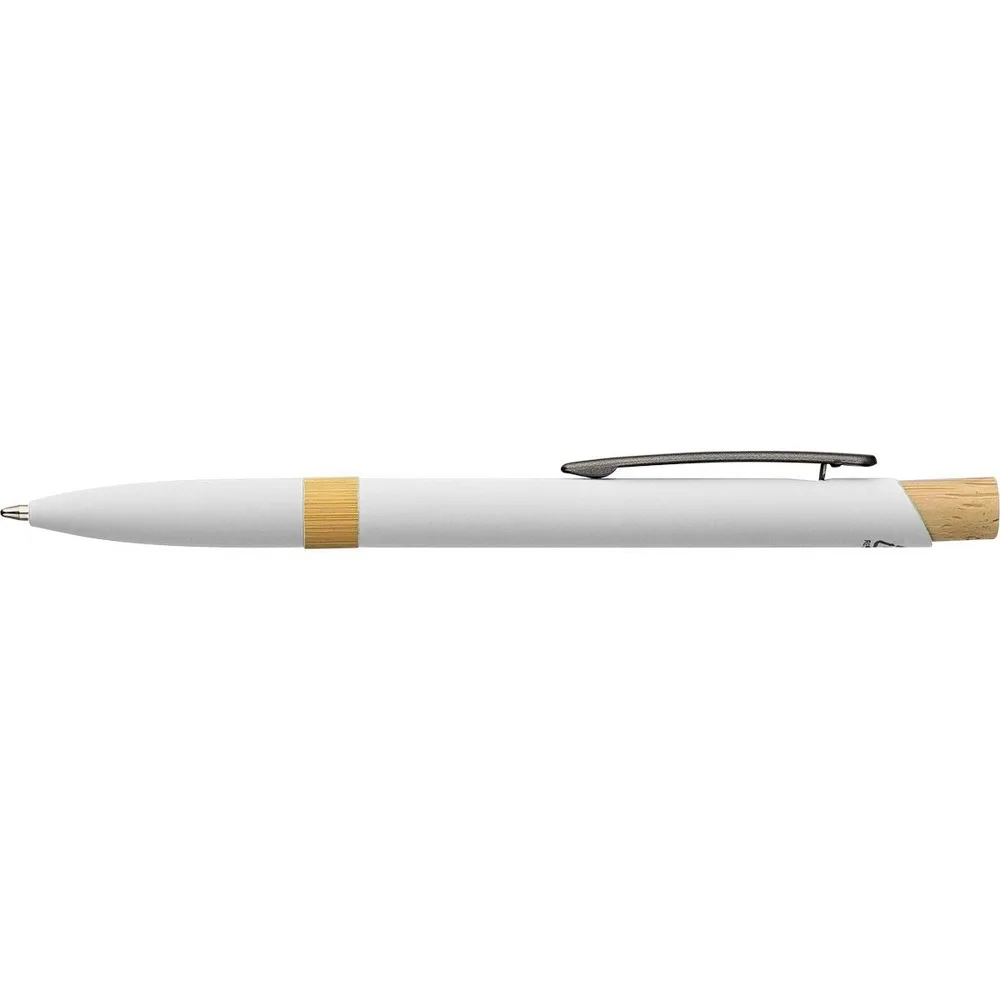 Balpen Calandra | Gerecycled | Bamboe wit - Hidalgo-werbeartikel Balpen Calandra | Gerecycled | Bamboe, wit