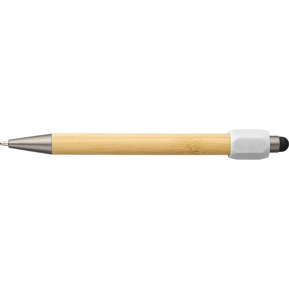 Balpen Fenn | Bamboe | Spinner wit - Hidalgo-werbeartikel Balpen Fenn | Bamboe | Spinner, wit