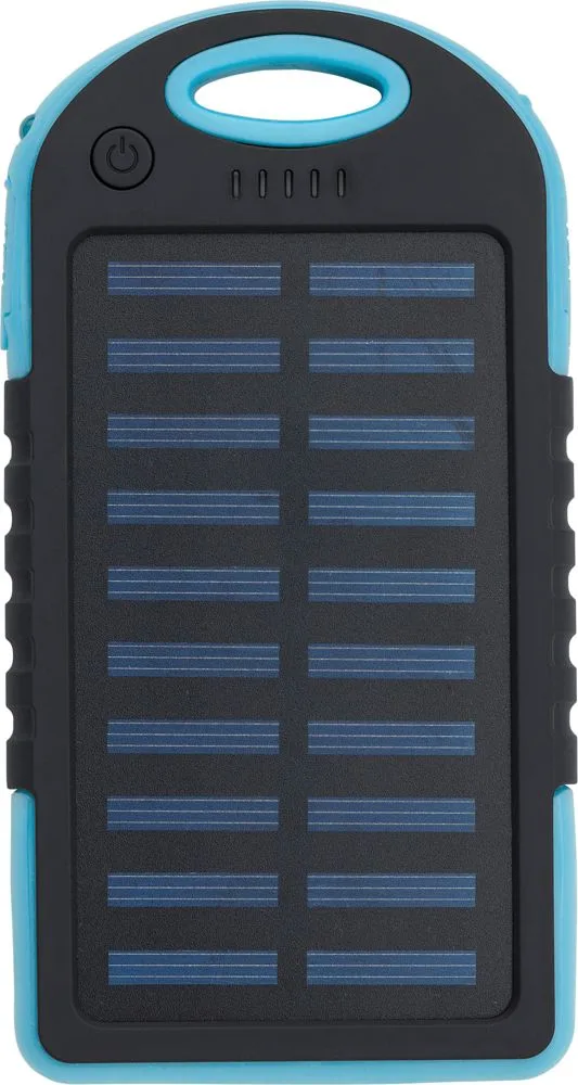 Powerbank Aurora | Solar | 4000 mAh blauw - Hidalgo Powerbank Aurora | Solar | 4.000 mAh, blauw