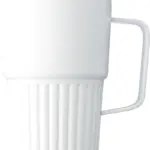Drinkbeker Calo | Gerecycled rvs | 450 ml, wit