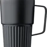 Drinkbeker Calo | Gerecycled rvs | 450 ml, zwart