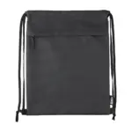 Rugzak met trekkoord Auri | Gerecycled | 8 l, zwart