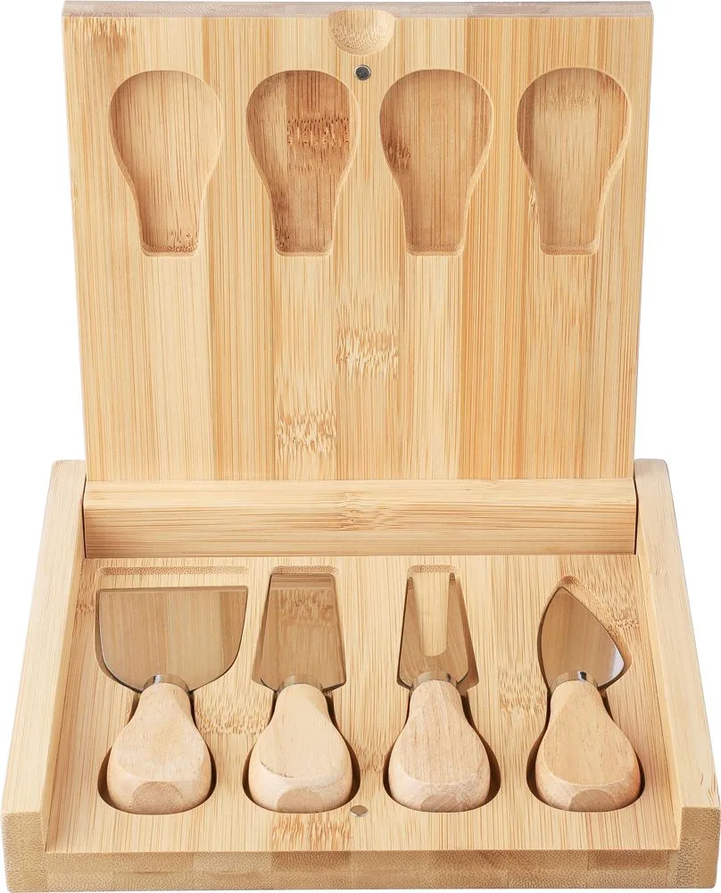 Kaasplank Zea | Bamboe | 4 stuks productfoto 2 - Hidalgo Kaasplank Zea | Bamboe | 4 stuks — productfoto 2