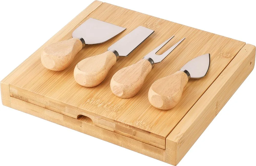 Kaasplank Zea | Bamboe | 4 stuks productfoto 5 - Hidalgo Kaasplank Zea | Bamboe | 4 stuks — productfoto 5