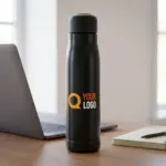 Gerecyclede roestvrijstalen dubbelwandige drinkfles (500 ml) Solene — productfoto 3