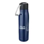 Gerecyclede roestvrijstalen dubbelwandige drinkfles (500 ml) Solene — productfoto 4