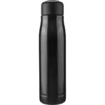 Gerecyclede roestvrijstalen dubbelwandige drinkfles (500 ml) Solene, zwart