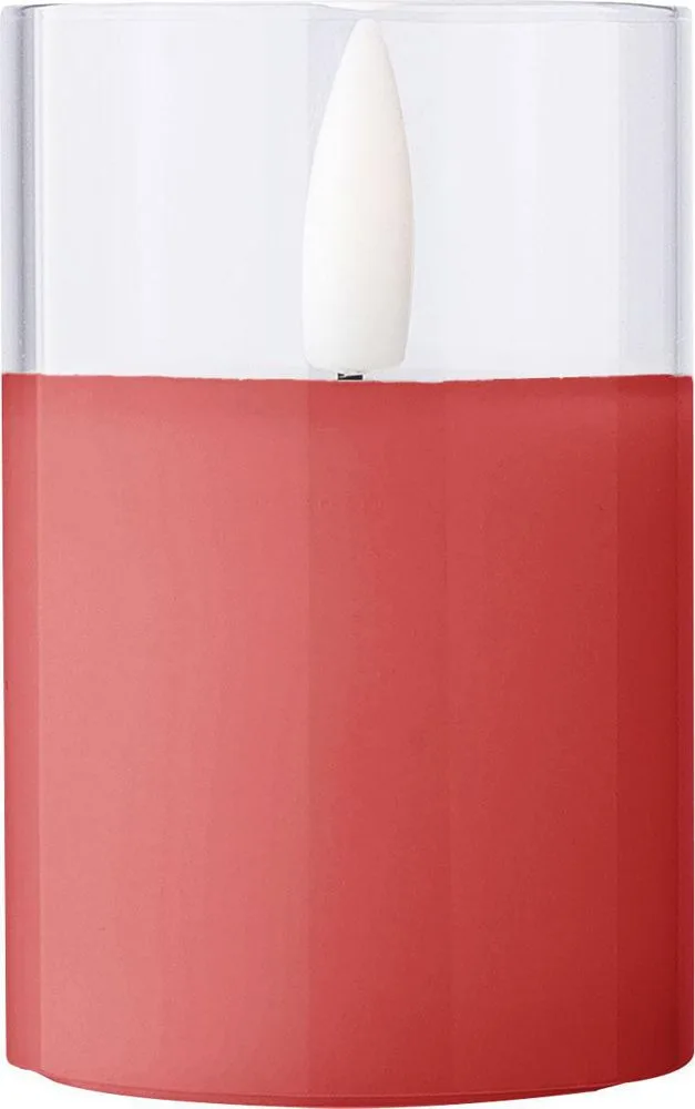 LED-kaars Serin | Glazen houder productfoto 2 - Hidalgo-werbeartikel LED-kaars Serin | Glazen houder — productfoto 2