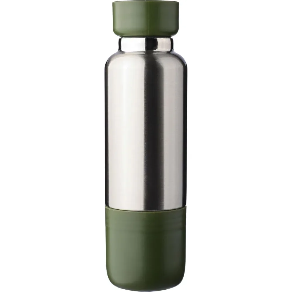 Dubbelwandige fles Zev | 500 ml groen - Hidalgo-werbeartikel Dubbelwandige fles Zev | 500 ml, groen