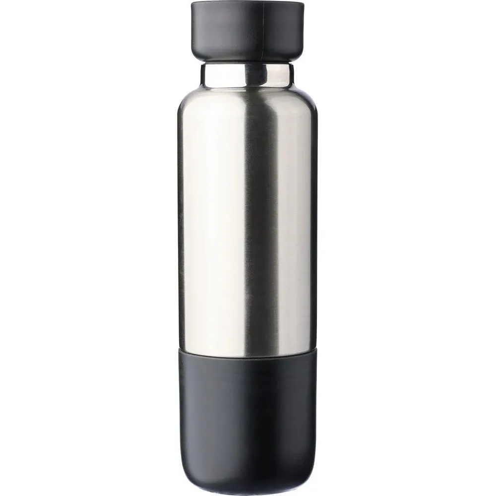 Dubbelwandige fles Zev | 500 ml zwart - Hidalgo-werbeartikel Dubbelwandige fles Zev | 500 ml, zwart