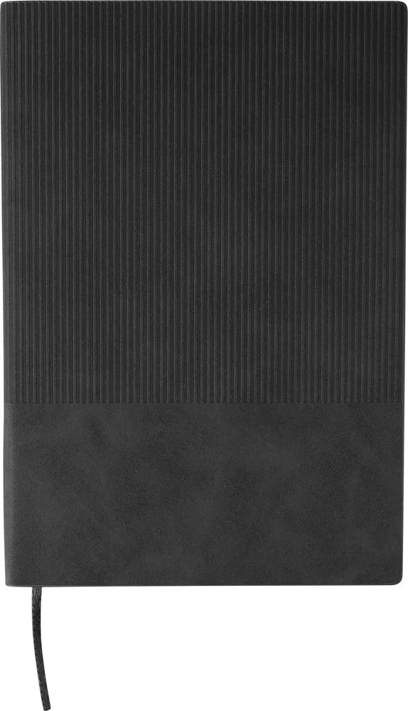 Notitieboek Elian | Gerecycled synthetisch leer | A5 | Gelijnd zwart - Hidalgo Notitieboek Elian | Gerecycled synthetisch leer | A5 | Gelijnd, zwart