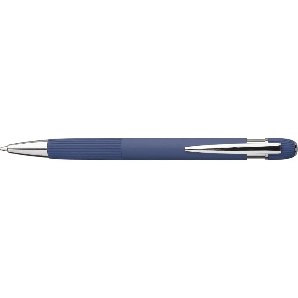 Balpen Mael | Gerecycled | Gestreept blauw - Hidalgo-werbeartikel Balpen Mael | Gerecycled | Gestreept, blauw