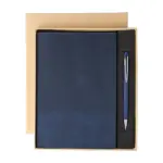 Notitieboekset Tarek | Gerecycled synthetisch leer | A5 | Met balpen — productfoto 13
