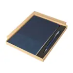 Notitieboekset Tarek | Gerecycled synthetisch leer | A5 | Met balpen — productfoto 22