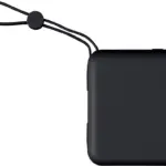 Gerecycled ABS powerbank Jona, zwart
