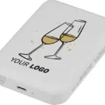 Gerecyclede ABS-draadloze oplader powerbank Miren — productfoto 4